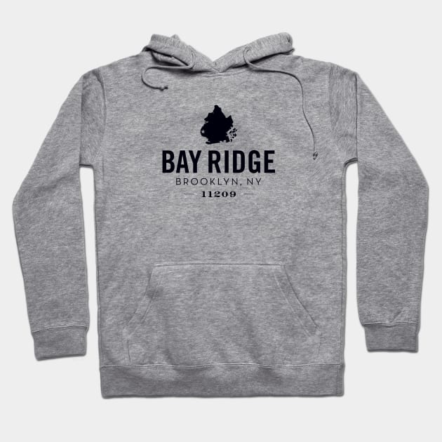 Bay Ridge (black) Hoodie by Assertive Shirts